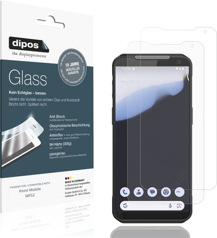 dipos – 2x Matte Pantserfolie geschikt voor Point Mobile MF52 | 9H Screenprotector
