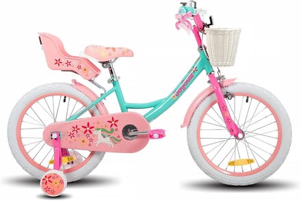 Kinderfiets Meisjes - Loopfiets - Leren Fietsen - Met Stabilisatoren - 18 Inch - Groen