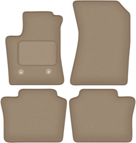 Wielganizator WLG-CARLUX Serie - Auto Vloermat - Beige - Renault Espace VI E-TECH HEV - 5-Persoons
