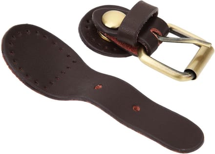Faux Leather Schoudertas met Buckle Lock Sluiting en Bronzen Hardware in Bruin voor Dames