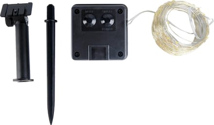 Benson Sfeervolle solar lichtslang - 100 LED's - 8 lichtstanden - spatwaterdicht - 1190 cm - wit