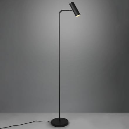 Trio Lighting Vloerlamp Marley, zwart, hoogte 151 cm, metaal