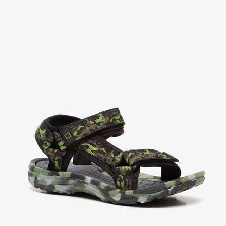 Blue Box jongens sandalen met camouflageprint - Groen - Maat 34