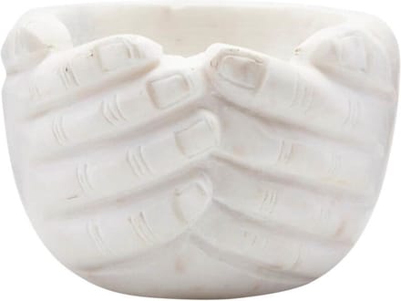 House Doctor Hands schaal wit 15x15x10cm