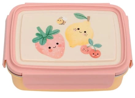 Petit Monkey Bentobox Sparkling Fruits - Roze