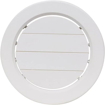Ventilatierooster met Demper - Rooster Airco - Temperatuur Regelen - Roterend en Gedempt - 5 inch ID - Wit