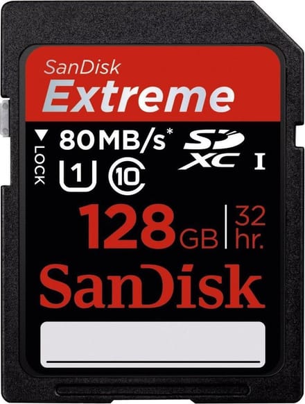Sandisk Extreme 128 GB 80Mb/S Sdxc Cl 10