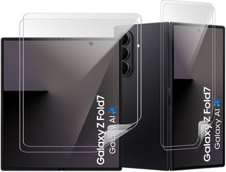 Screenprotector geschikt voor Samsung Galaxy Z Fold 7 - 2x Volledig Dekkend Premium PET Screen Protector
