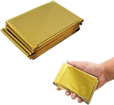Nooddekens set van 10 - Thermische, waterdichte en herbruikbare dekens voor noodsituaties