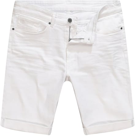 JP 1880 - Heren - Jeans-bermuda 5-pocket Straight Fit - Wit denim - Maat 68