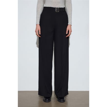 Gestrikte Wijde Pantalons