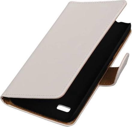 Bookstyle Wallet Case Hoesje Geschikt voor Huawei Ascend Y560 / Y5 Wit