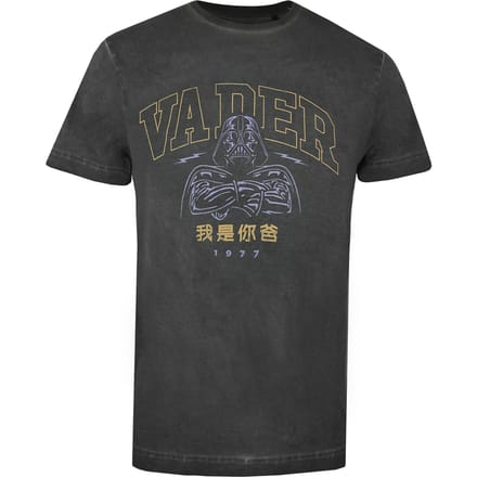 Star Wars Heren Vader 77 T-Shirt (Vintage Zwart)