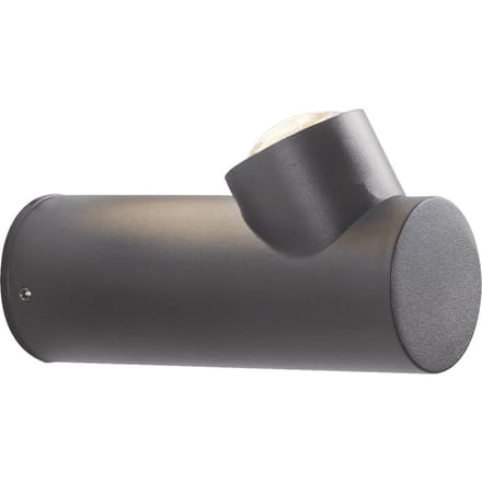 Viokef LED buitenwandlamp Vox, donkergrijs