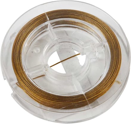Sieradendraad, dikte 0,38 mm, goud, 10 m/ 1 rol