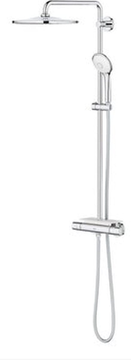 GROHE Euphoria Regendoucheset Opbouw - hoofddouche 31cm - massage handdouche rond - chroom