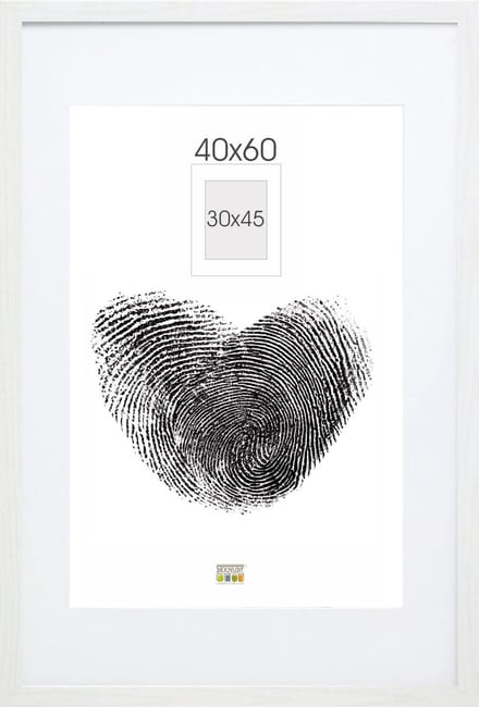 Deknudt Frames fotolijst - wit met passe-partout - 30x45 / 40x60 cm
