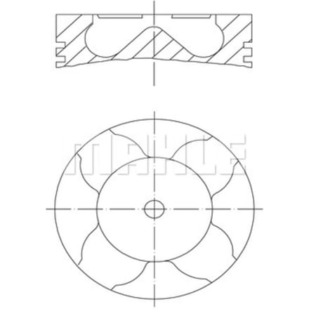 Zuiger MAHLE 213 PI 00102 000