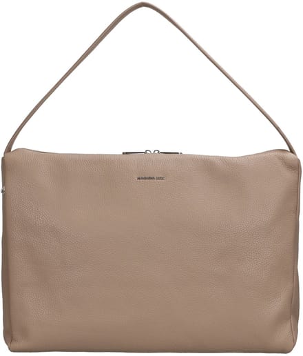 Mandarina Duck Mellow Leather Hobo - Schoudertas 42 cm (warm taupe)