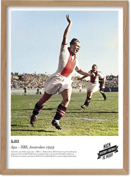 FC Kluif 'Rinus Michels' Ajax Poster - Retro Ajax poster - 70 x 50 cm