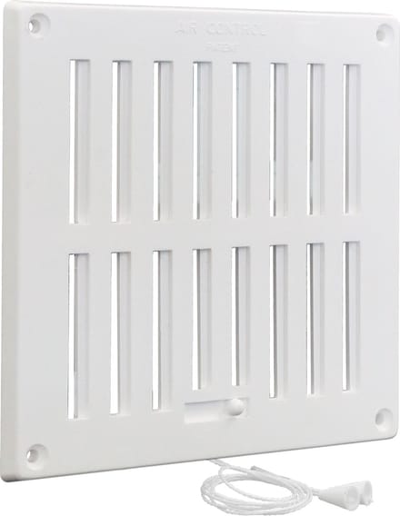 AIR CONTROL schuifrooster afsluitbaar 200x200mm kunststof - wit (20201071)