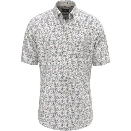 Fynch-Hatton Overhemd Short Sleeve Summer Flower Pattern Magnolia / male