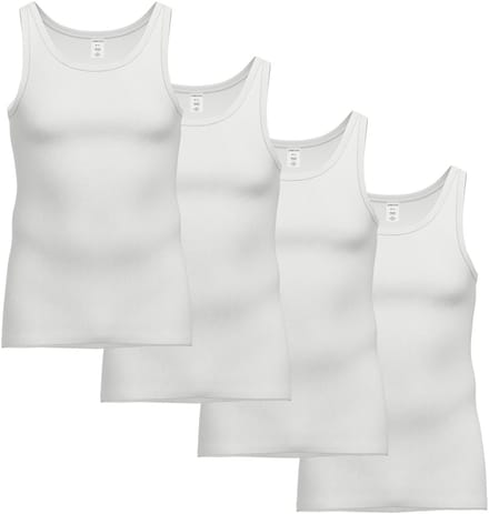 AMMANN Onderhemd Doppelripp Unterhemden 4er Pack Verpakking van 4