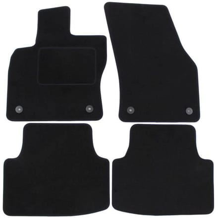 Vloermatten - Seat - Leon 3 - Zwart velours - 4 stuks - Precieze pasvorm