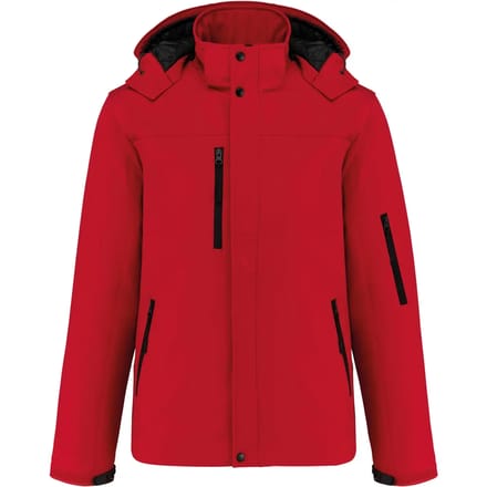 Kariban Gewatteerde softshell herenparka met capuchon K650 - Red - XL