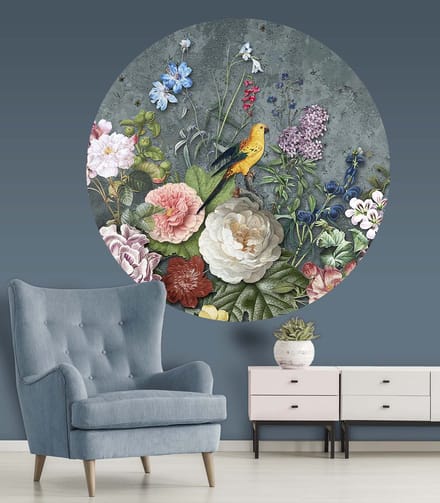 INGK - Floral Utopia Behang - Abundance Dark