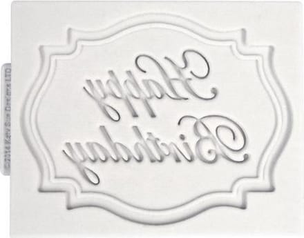 Katy Sue Mould Mini Plaque - Happy Birthday