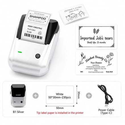 Innovastore Labelprinter - Draadloze labelmaker - Stickerprinter - Etiketteermachine - Labelmaker - Thermische Printer - Zilver