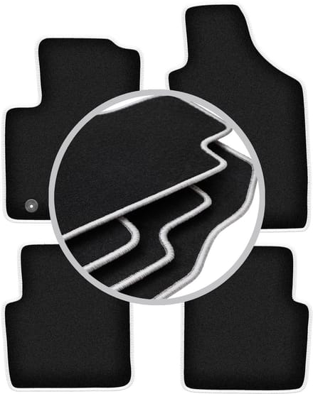 CARLUX-SILVER automatten voor: Ford Ka MK2 hatchback (2008-2012)