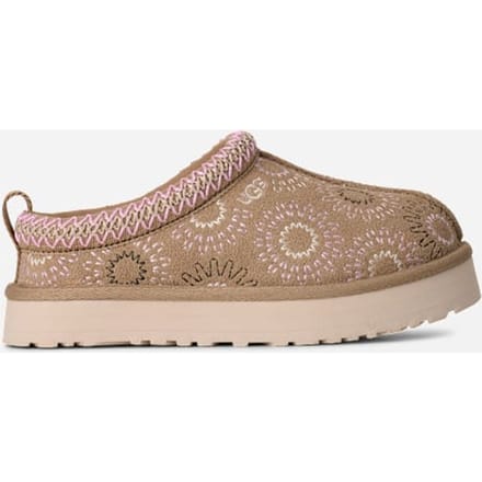 UGG® Tazz Sun Stitch in Brown, Size 12K, Suede/Polyester/Wool