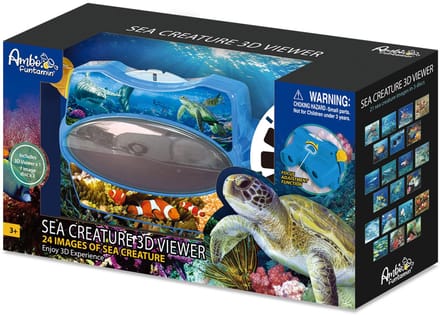 Ambo 3D Viewer speelgoed Zeedieren educatief karton multicolor.