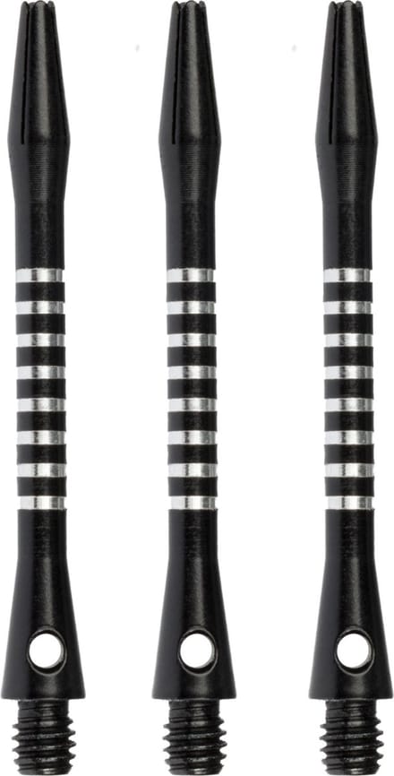 Faver Dart Shafts - Aluminium - 3 Stuks - Zwart - 5.5 cm