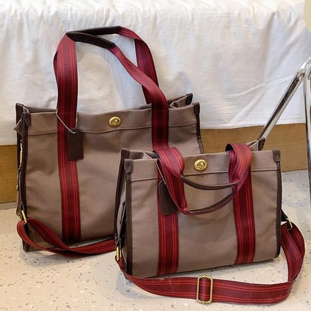Canvas Tas Dames Grote Capaciteit Ins Stijl Tote Tas Kleurcombinatie black