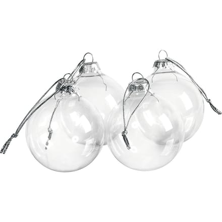 VBS Glazen ballen, Ø 6 cm, 4 stuks