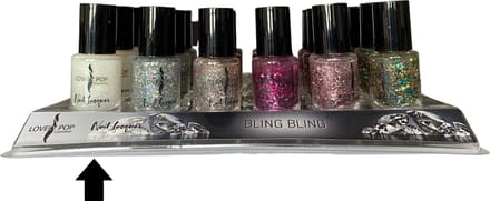 Lovely Pop Cosmetics - Nagellak - Transparant wit multi gekleurde glitter - Nummer 22