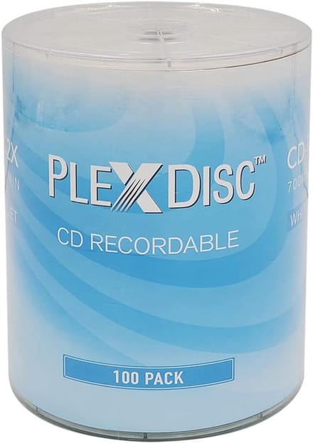 100x CD-R Speler Opname Media 700MB 52X Hub Printable Inkjet - Wit Opslag Data en Audio