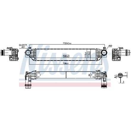 Intercooler NISSENS 961558