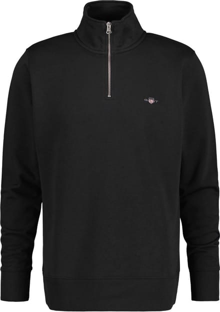 Gant Trui Shield Half-Zip Sweat Zwart / male