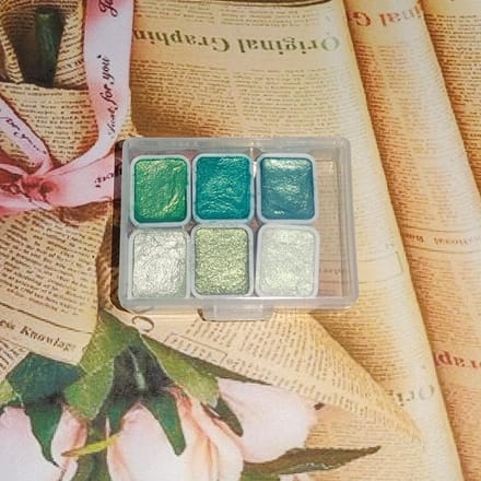 Handgemaakte solide aquarel set palet schilderij nail art benodigdheden