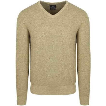State Of Art Trui Structure V-Neck Groen - Maat XXL - Heren - Pullovers