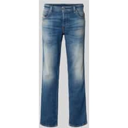 straight fit jeans van katoenmix