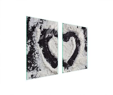 TMK ArtDeko Serie - Glazen Beschermplaat - 65x52 cm - Hittebestendig - Antibacterieel