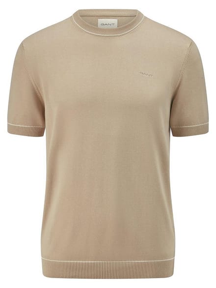 Trui ronde hals Van GANT beige