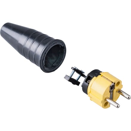 Industriële Heavy Duty Rubber Power Plug 16A 250V IP44 - 108867
