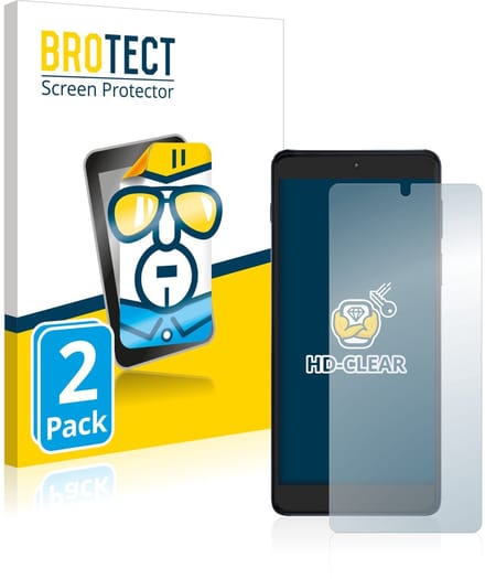 BROTECT - Screenprotector voor Motorola Edge 20 Pro - Folie Beschermfolie transparant 2 Stuks