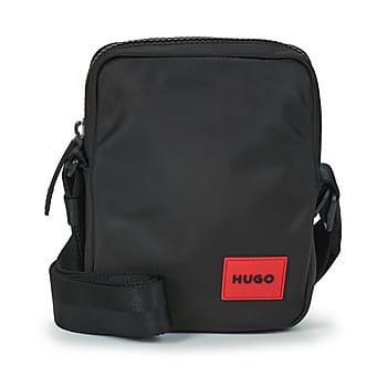 HUGO Ethon 2.0N Heren Reporter Bag met Rode Logo Patch